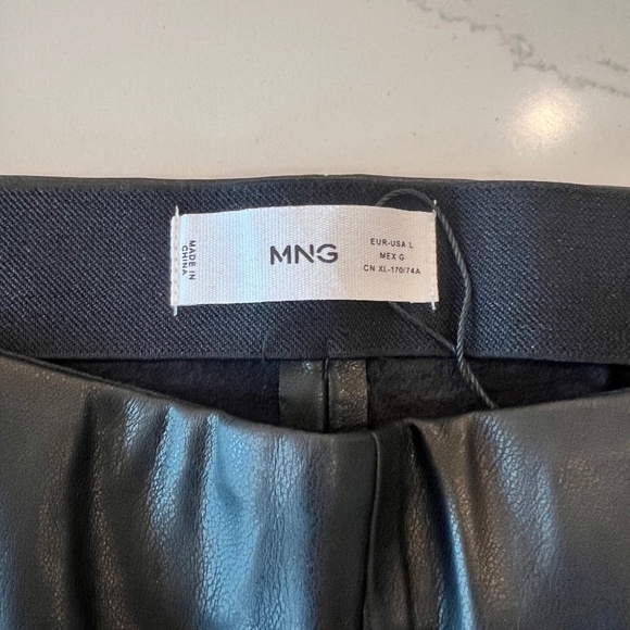 Mango Faux leather leggings Size L - Picture 3 of 5